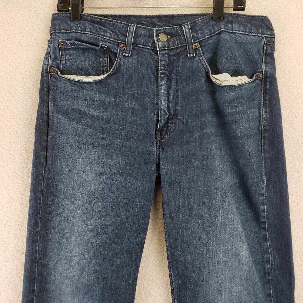Levi's 514 Straight Fit Jeans Mens 34x30 (fits 34x29) Blue Denim Casual Classic